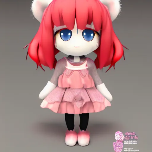 Prompt: cute fumo plush of a girl who has traded her soul for infinite power, vray