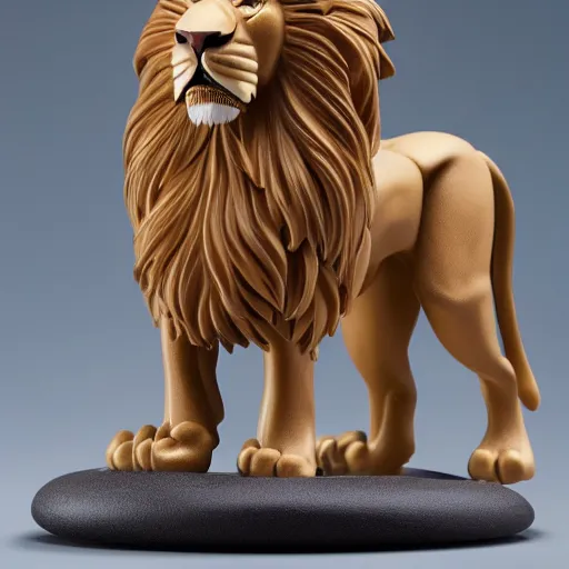 Prompt: a figma lion, 4 k, highly detailed