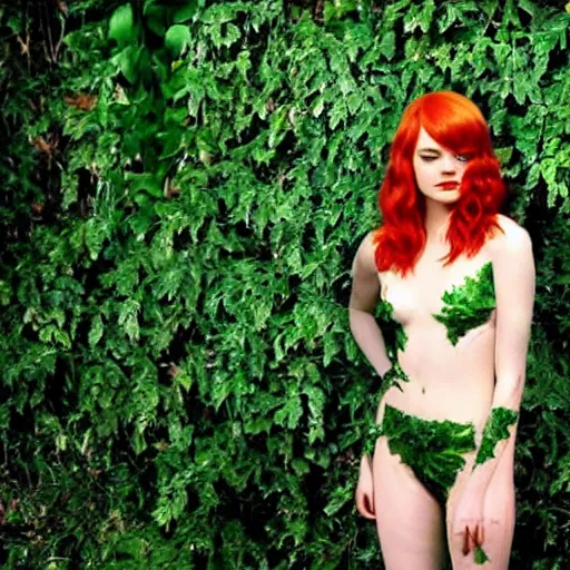 Image similar to emma stone as poison ivy