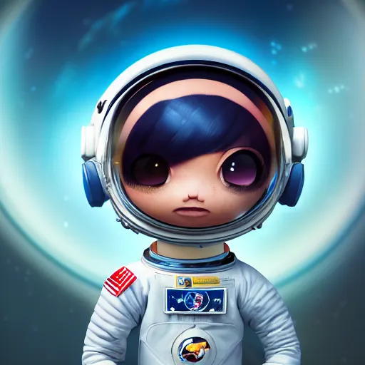 Prompt: an epic chibi comic book style portrait painting of an astronaut, character design by mark ryden and pixar and hayao miyazaki, unreal 5, daz, hyperrealistic, octane render, cosplay, dynamic lighting, intricate detail, cinematic