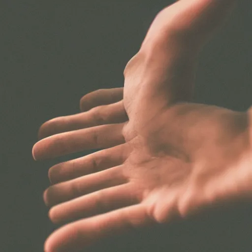 Prompt: close up photo of a hand