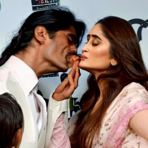 Image similar to kareena kapoor kissing arjun rampal