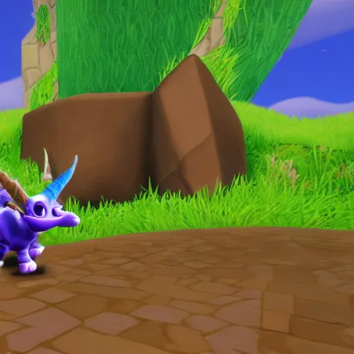 Image similar to screenshot of a cute calf as an npc in spyro the dragon video game, with playstation 1 graphics, activision blizzard, upscaled to high resolution