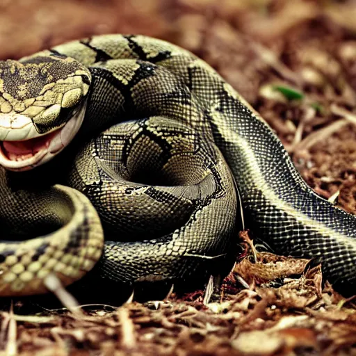 Image similar to the snake eating its own tail