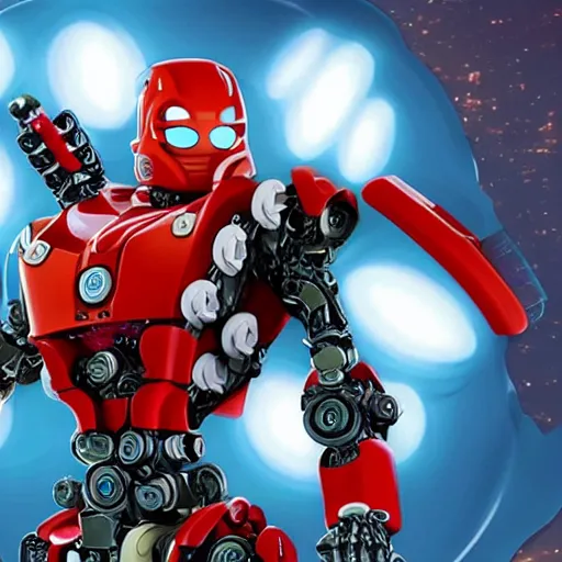 Prompt: Bionicles character with the face of Joe Biden