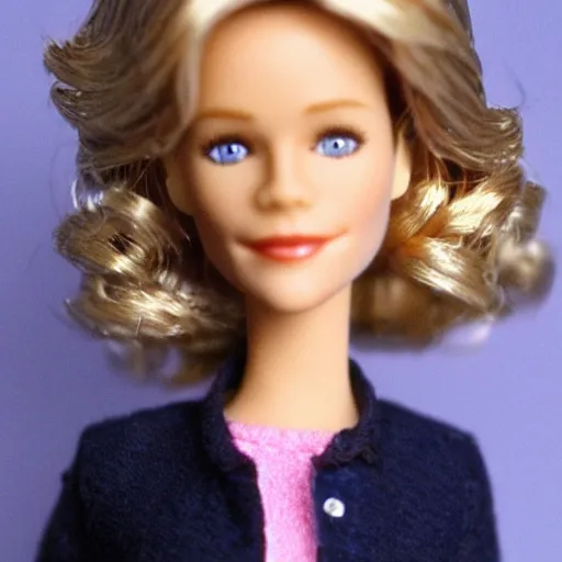 Prompt: Meg Ryan barbie doll