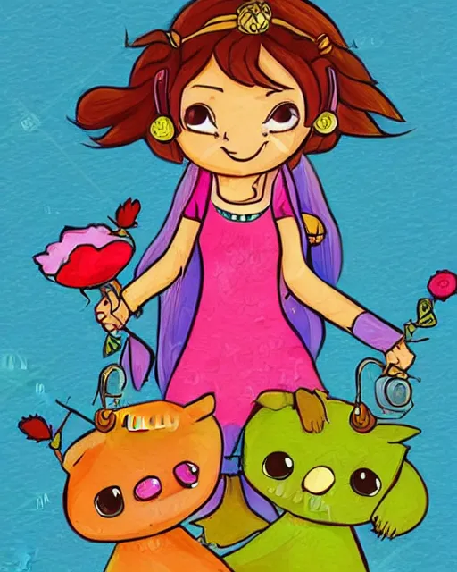 Prompt: cutest cartoon illustration of raksha bandhan, cute, colorful, beautiful, artstation, deviantart, pinterest, 5 0 0 px