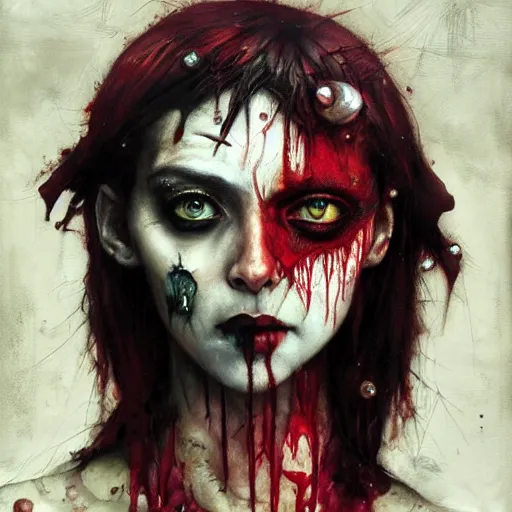 Image similar to the first vampire, by artur bordalo and tom bagshaw and craig davison and guy denning and harumi hironaka, trending on artstation hq, deviantart, pinterest, 4 k uhd image