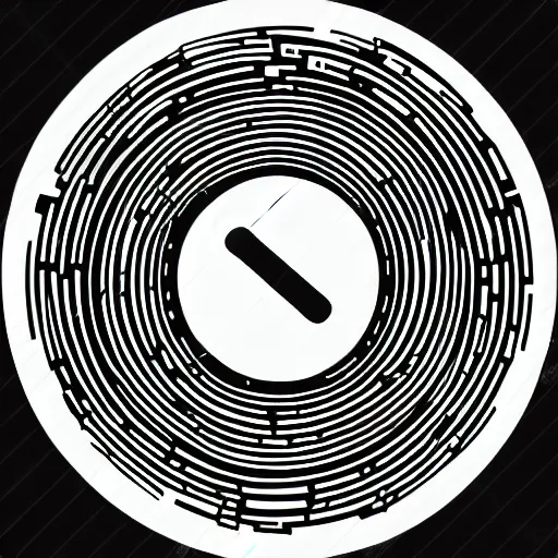 Image similar to Single point in circular figure, round, black and white, abstract, icon, vector, logo