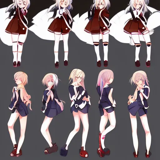 anime poses reference without copyright - Anime Bases .INFO