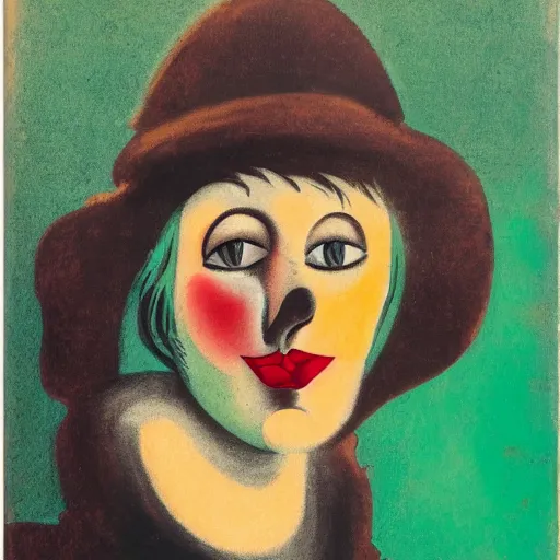 Image similar to closeup portrait of an artist by leonetto cappiello, 2 0 0 mm prime, headshot