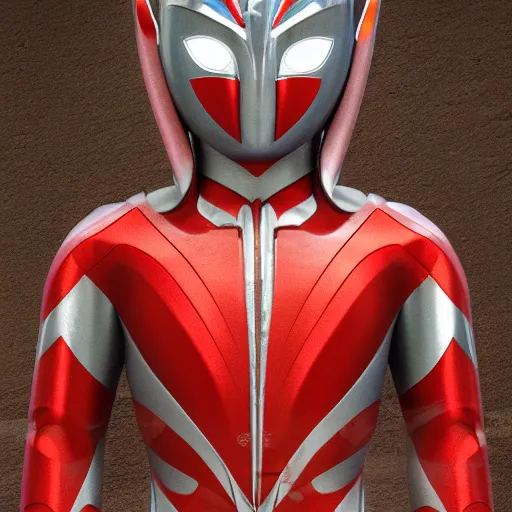 Prompt: new ultraman design called bodhisatva, photorealistic with poster