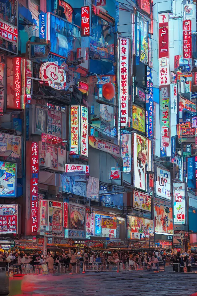 Image similar to a portrait of dotonbori, hyperrealistic, rtx, studio lighting, ray tracing, global illumination, highly detailed, octane render, rendered in unreal engine 5, studio quality, shot through a canon ef 7 0 - 3 0 0 mm f / 4 - 5. 6