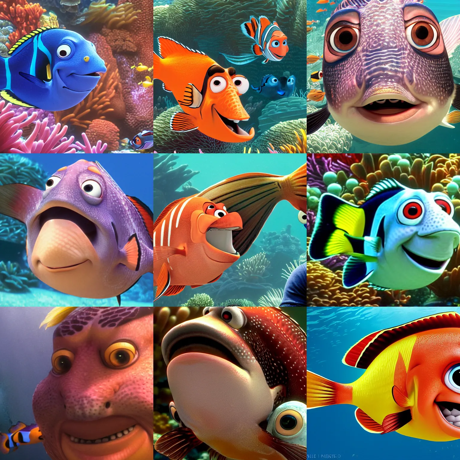 bradley cooper in finding nemo, pixar, 8 k, portrait, | Stable ...