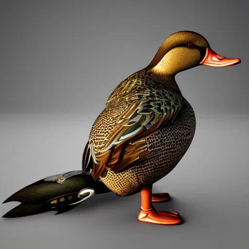 Image similar to 3D rendered icon for a mobile app related to hunting ducks, octane render, studio lighting