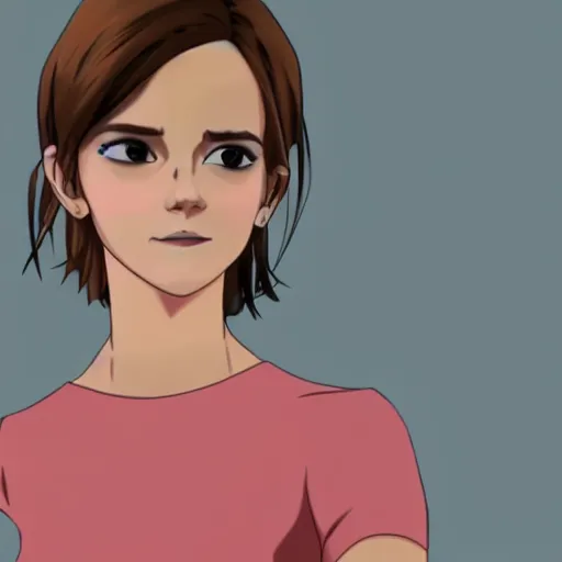 Image similar to emma watson in 3 d anime