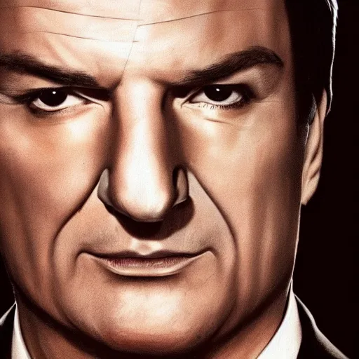 Prompt: Nathan Fillion as Hitman Agent 47 by Salvador Dali