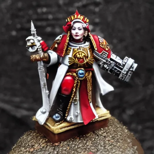 Image similar to warhammer 4 0 k queen elizabeth