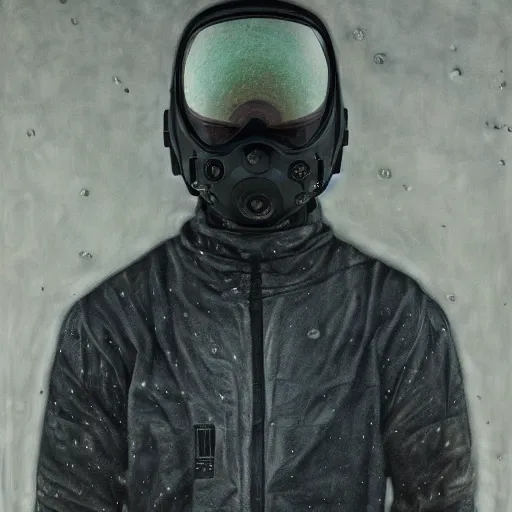 Prompt: man in spacesuit, dark, moody, foggy, made by Sean Yoro and Chie Yoshii, washed colors, high details, realistic