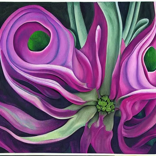 Prompt: Corpse Flower painting by Georgia O'Keeffe