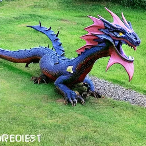 Image similar to photo of a dragon in real life as a real animal