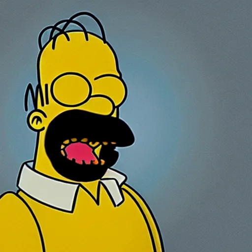 Prompt: homer simpson in real life