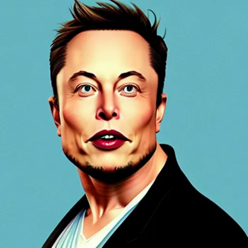 Prompt: Elon Musk made by DreamWorks Animation,