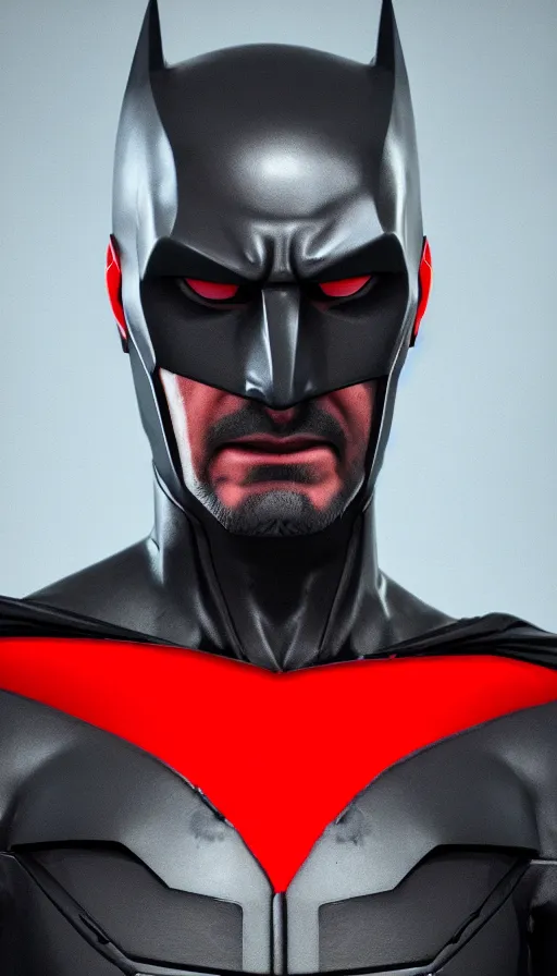 Prompt: :a portrait of KEANU REEVES as Batman Beyond by Valentina Remenar+UNREAL ENGINE 5+4K UHD IMAGE+Stunning LIGHTING+Stunning SHADERS+SUBSTANCE PAINTER