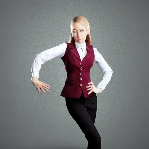 Prompt: a female elf dressed in business suit, cinematic photography