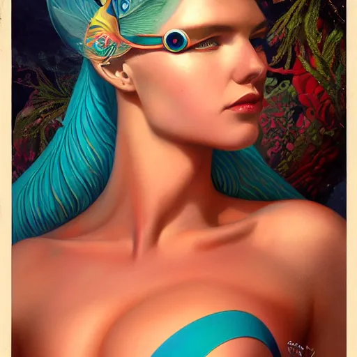 Image similar to lofi underwater naga portrait, Pixar style, by Tristan Eaton Stanley Artgerm and Tom Bagshaw.