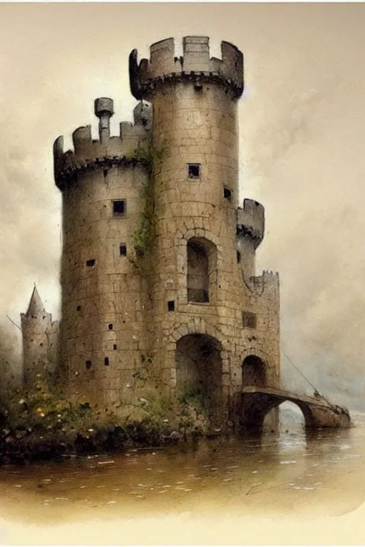 Image similar to ( ( ( ( ( 1 9 5 0 s fair tail medieval castle. muted colors. ) ) ) ) ) by jean - baptiste monge!!!!!!!!!!!!!!!!!!!!!!!!!!!!!!