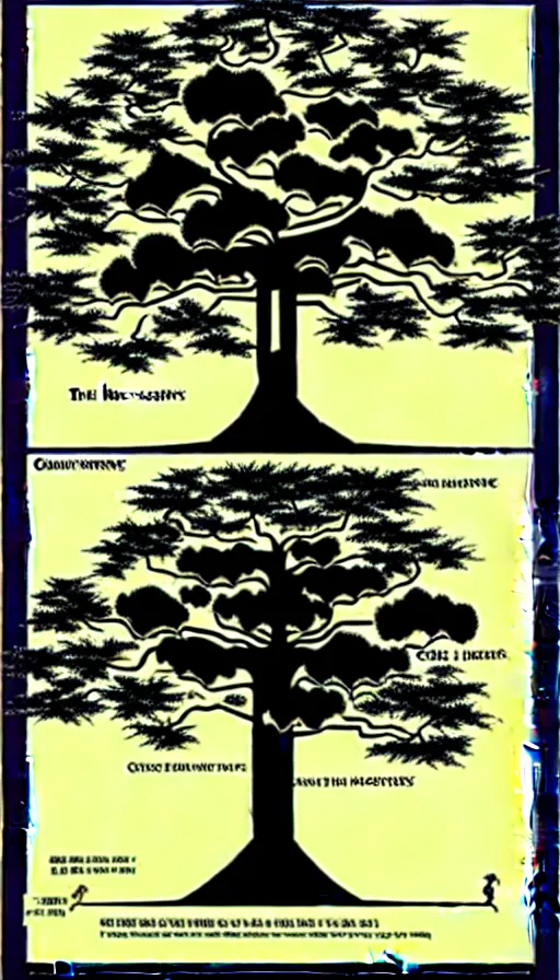 Prompt: the tree of the cosmic dynasty. pedigree