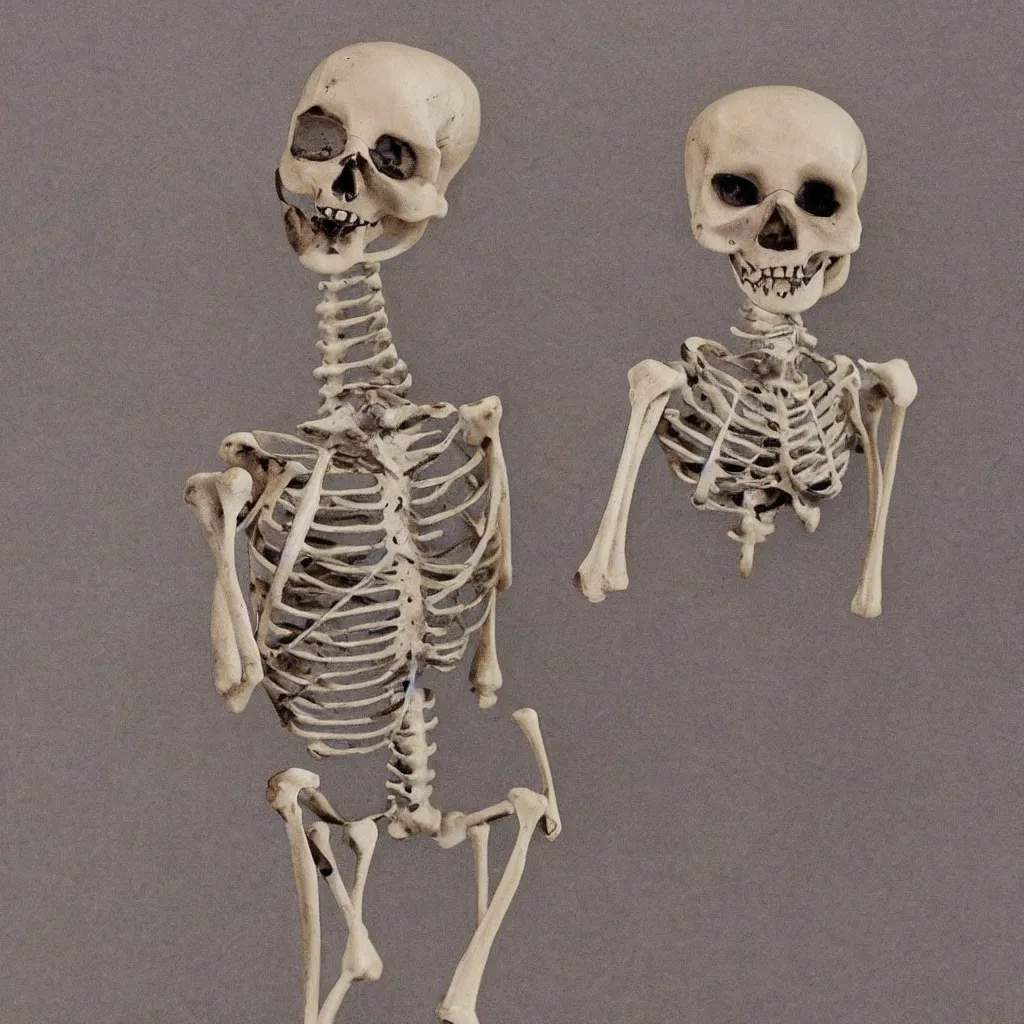 Image similar to a cute vintage skeleton