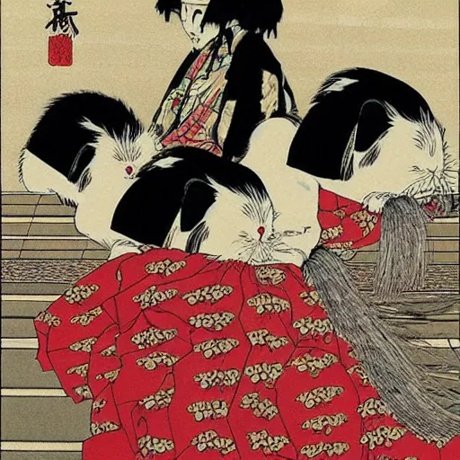 Image similar to guinea pig master samurai by takato yamamoto