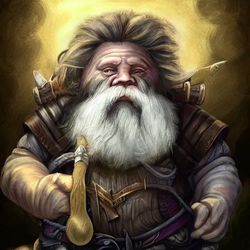 Image similar to dwarf, fantasy digital art