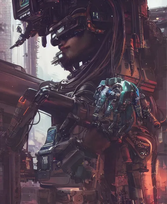 Prompt: cyberpunk digital illustration pathfinder robot from apex legends ( cyberpunk 2 0 7 7 character design ), portrait by james gurney and laurie greasley, concept art, cinematic composition, hyper realism, photorealistic, dramatic lighting, highly detailed, vintage sci - fi