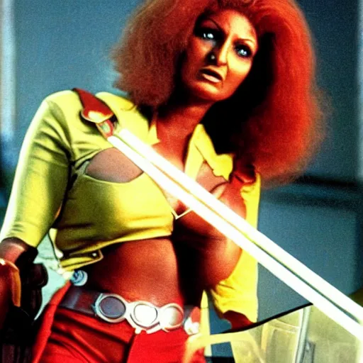 Image similar to still of pam grier as storm in the x - men ( 1 9 8 3 )