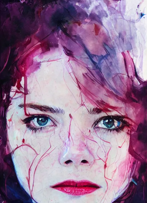 Image similar to emma stone, elle fanning, chloe grace moretz, eva green, by agnes cecile