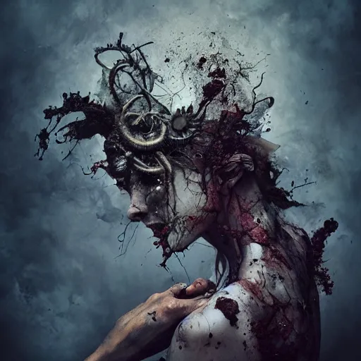 Prompt: eldritch god, by brooke shaden and alberto seveso and eve ventrue and john salminen and tim okamura, trending on artstation hq, deviantart, pinterest, 4 k uhd image