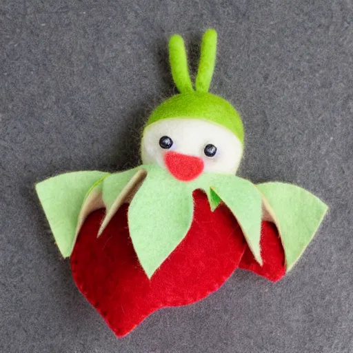 Image similar to adorable strawberry critter felt doll