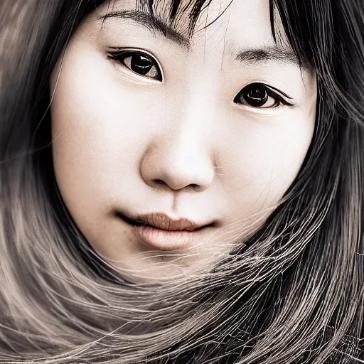 Image similar to incredibly detailed portrait of Ayaka Ohashi, 4K, stunning, award-winning photography