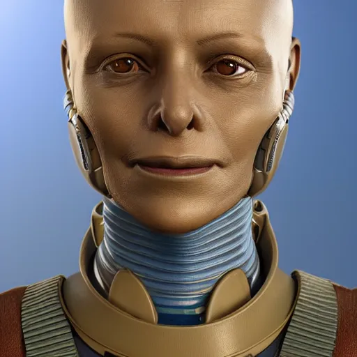 Prompt: High resolution!! Portrait of a polite alien pilot, photorealistic, 8k, Canon