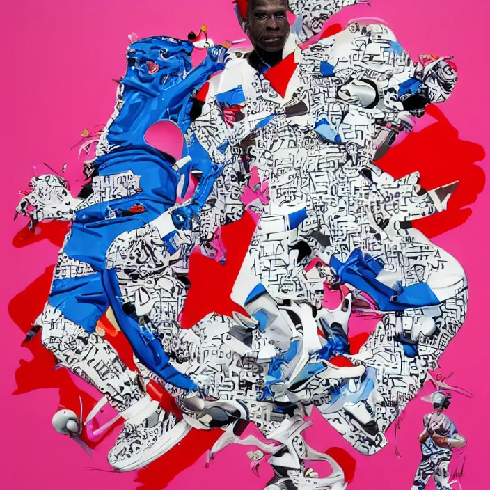 Image similar to futuristic sneakers in jeff koons hip hop bauhaus style, highly detailed, hyper realistic, art by todd mcfarlane