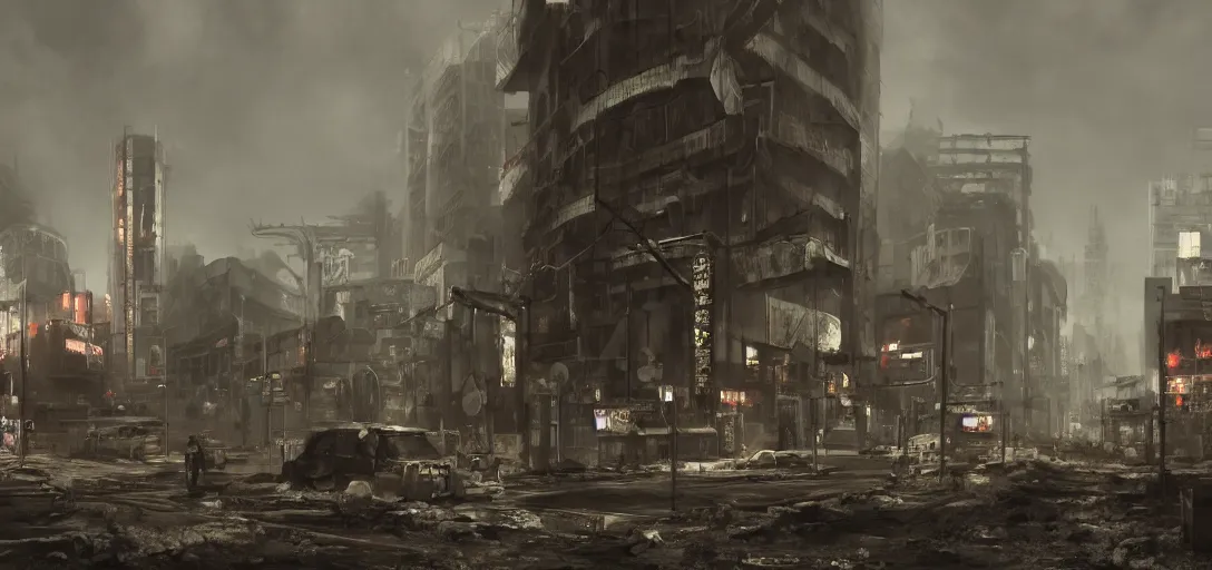 Fallout Tokyo Concept Art, 8k photorealistic, | Stable Diffusion | OpenArt