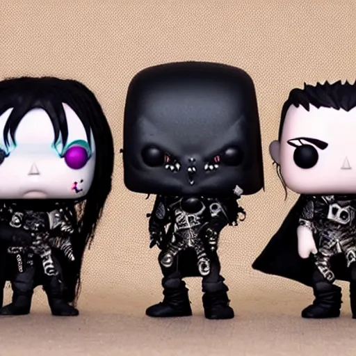 Prompt: dimmu Borgir as funko pop dolls