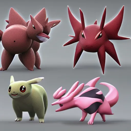 Image similar to new! pokemon that doesn't exist, 3 d rendered