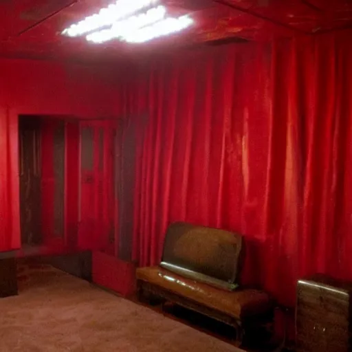 Image similar to a red room like in twin peaks