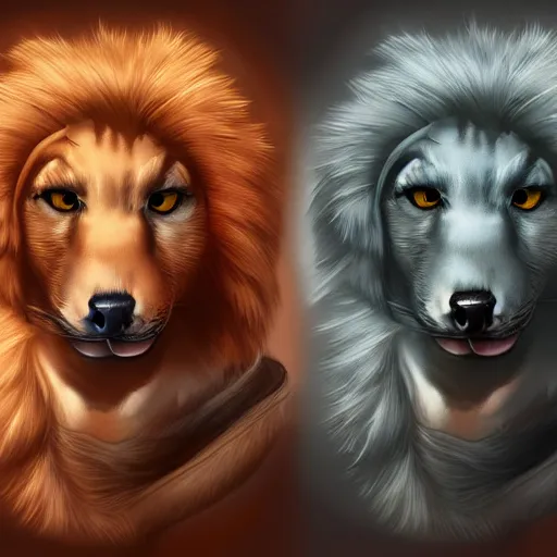 Image similar to anthropomorphic / humanoid canine, digital art, by falvie, palto, darkgem, cheetahpaws