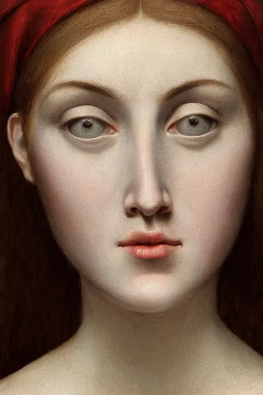 Prompt: hyperrealism extreme close-up portrait of hurted medieval beauty female pale skin, wearing dark silk, in style of classicism