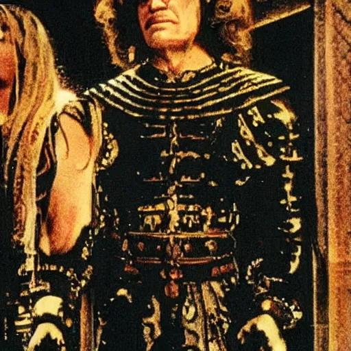 Image similar to vigo the carpathian in a dress